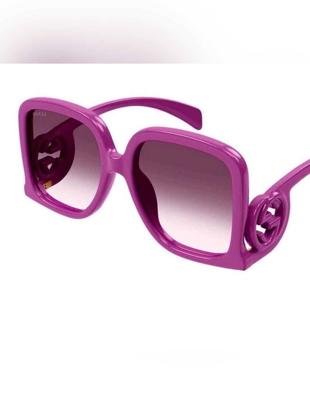 Gucci Pink Oversized Square Sunglasses NWT